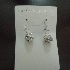 Shiny disco ball like earrings